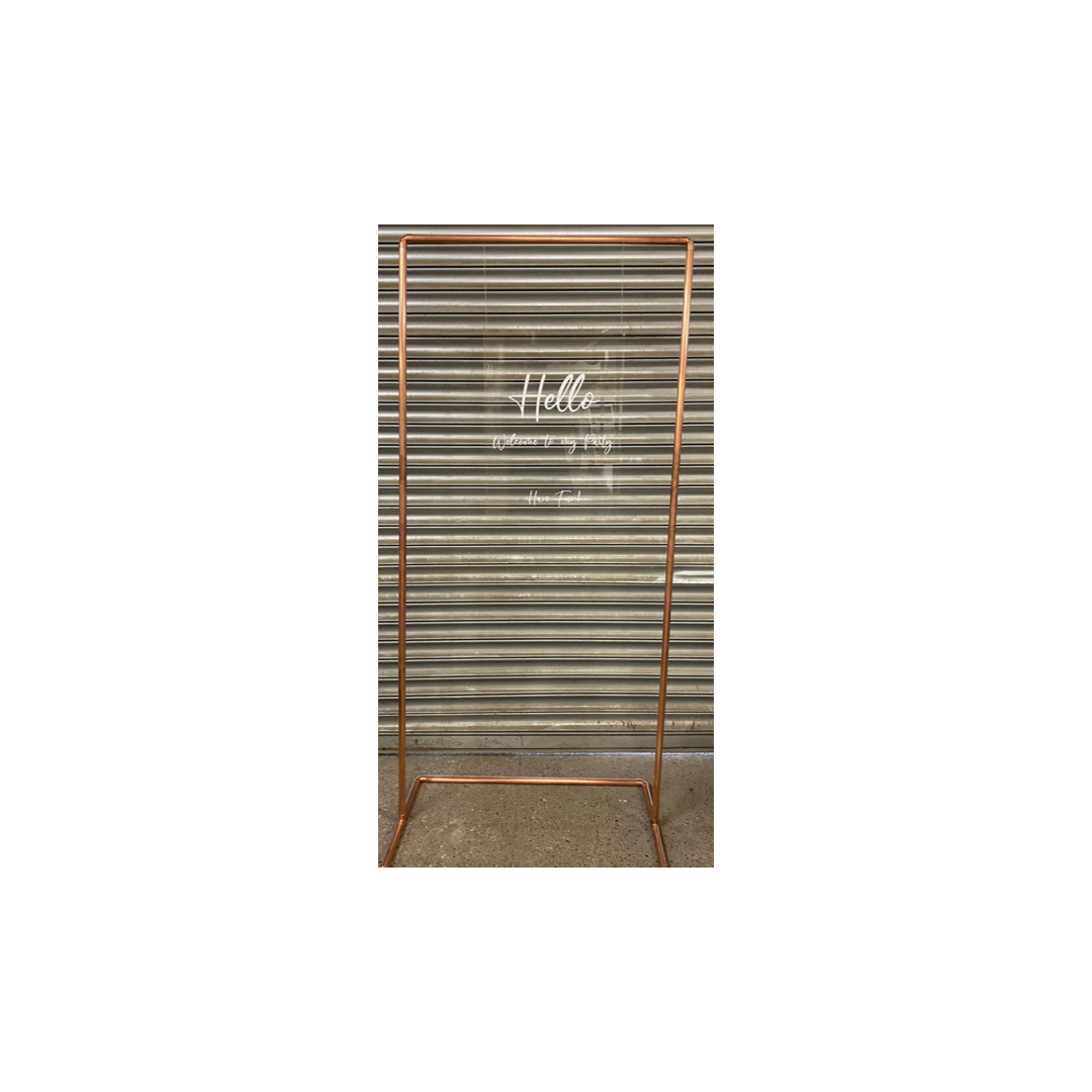 COPPER FREESTANDING FRAME