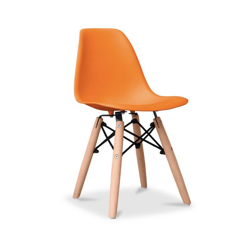 ORANGE EAMES STYLE CHILD CHAIR