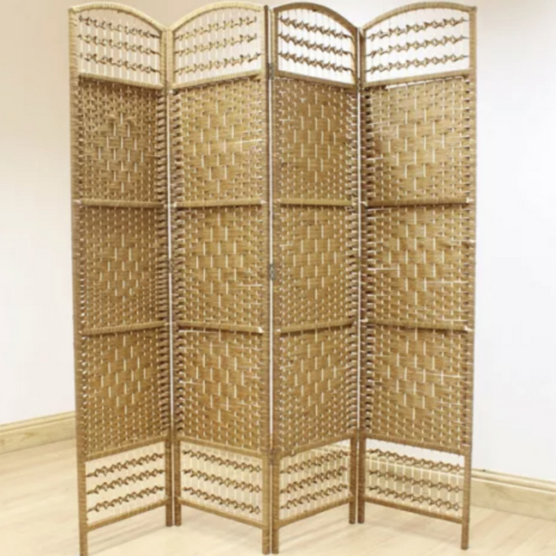 WICKER 4 PANEL ROOM DIVIDER