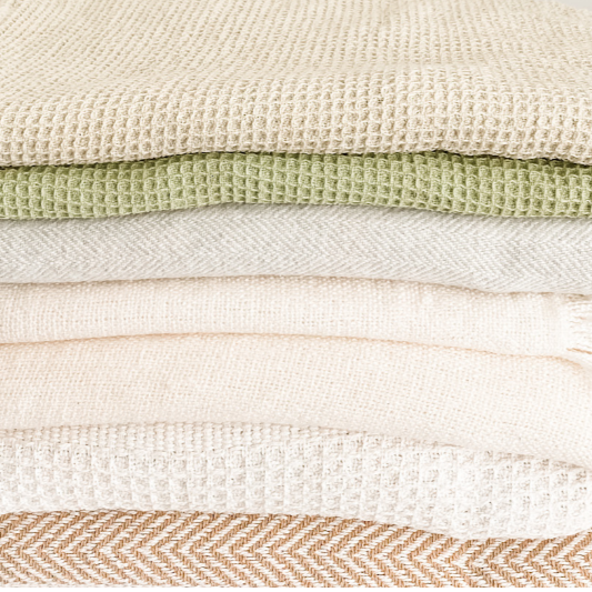 NATURAL PICNIC BLANKETS/THROWS