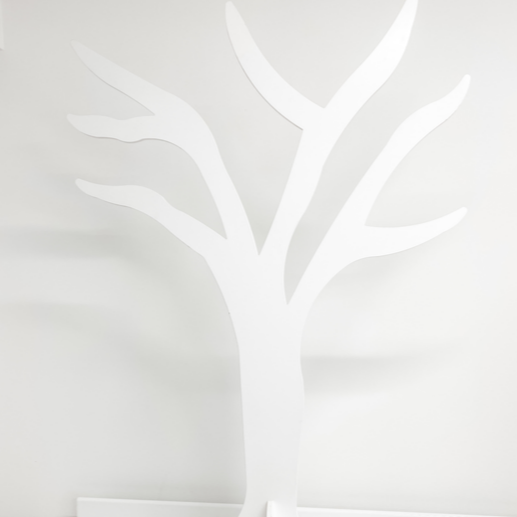 WHITE MDF FREESTANDING TREE