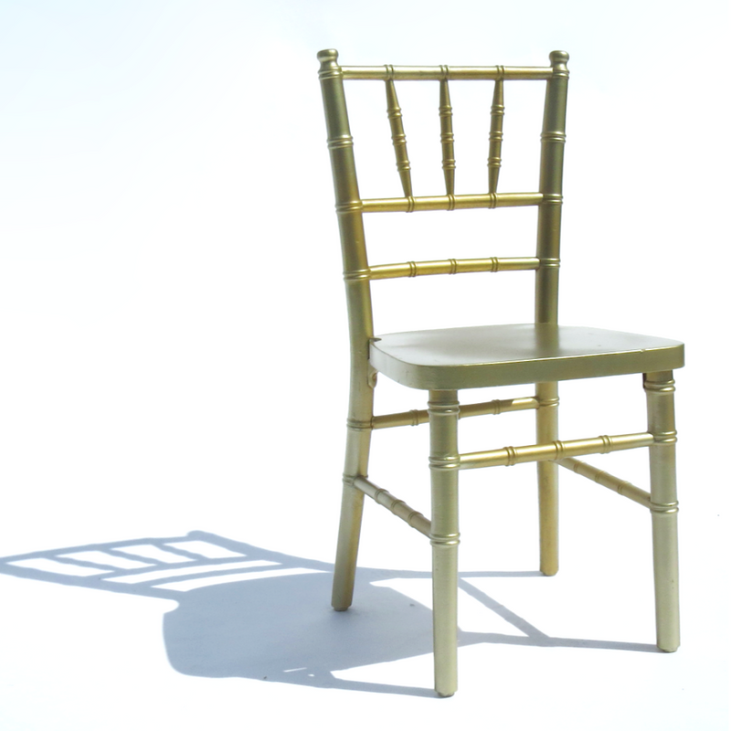 GOLD CHIAVARI CHILD CHAIR 3 PRONG