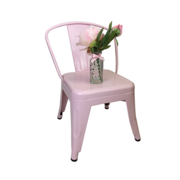 PALE PINK METAL TOLIX CHILD CHAIR