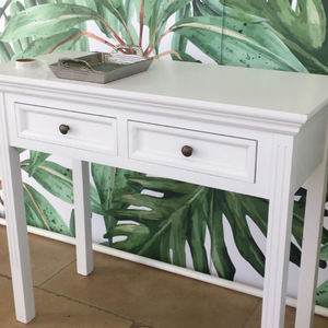 WHITE CONSOLE TABLE