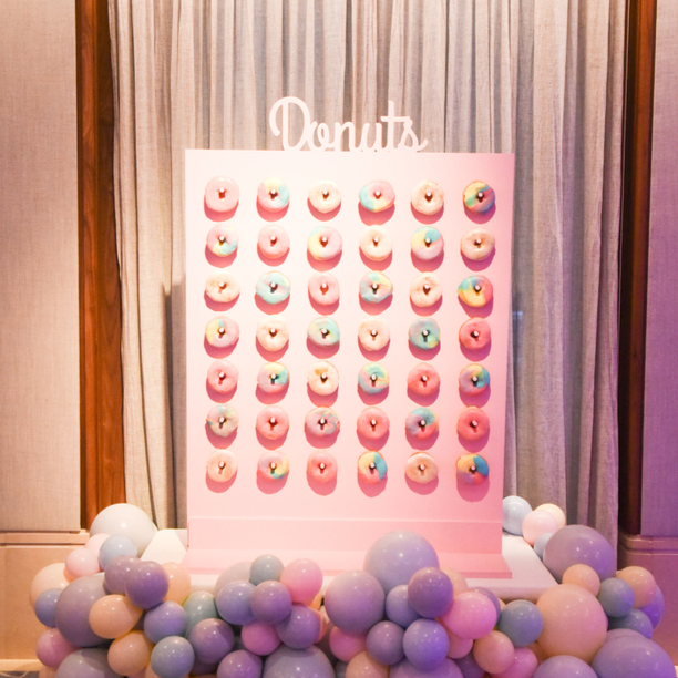 PINK OR WHITE DONUT WALL
